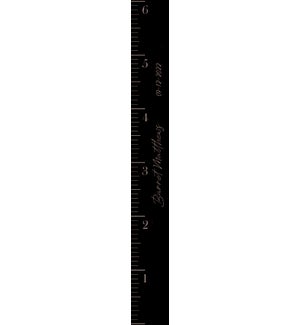 Personalized Name And Date Black Ruler